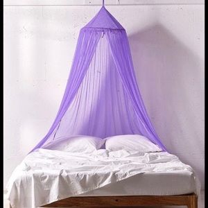 Urban Outfitters Purple Mesh Canopy